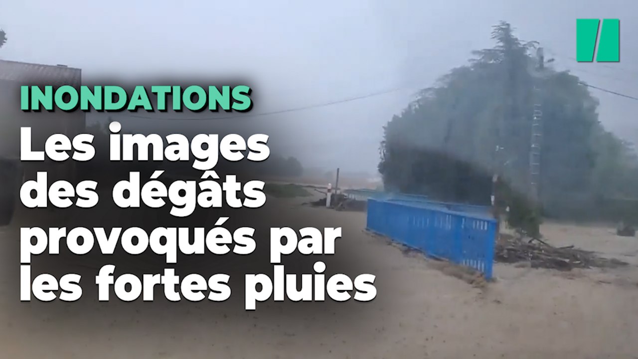 Les images des dégâts des pluies diluviennes dans l'Ardèche et la Drôme