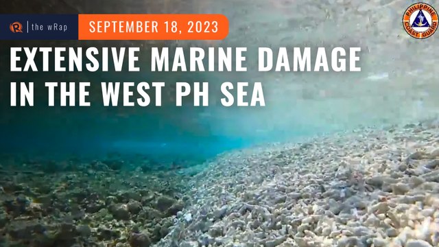 Philippines: Crushed corals, discolored seabed where Chinese militia go 
