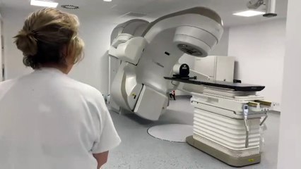 Prueba con el acelerador lineal para la unidad satélite de radioterapia de Ávila