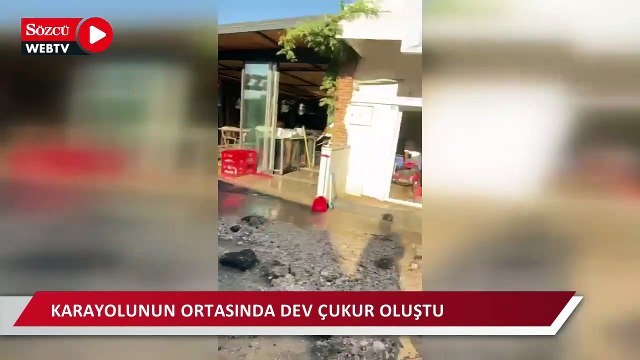 Su isale hattı yine patladı ortalık savaş alanına döndü