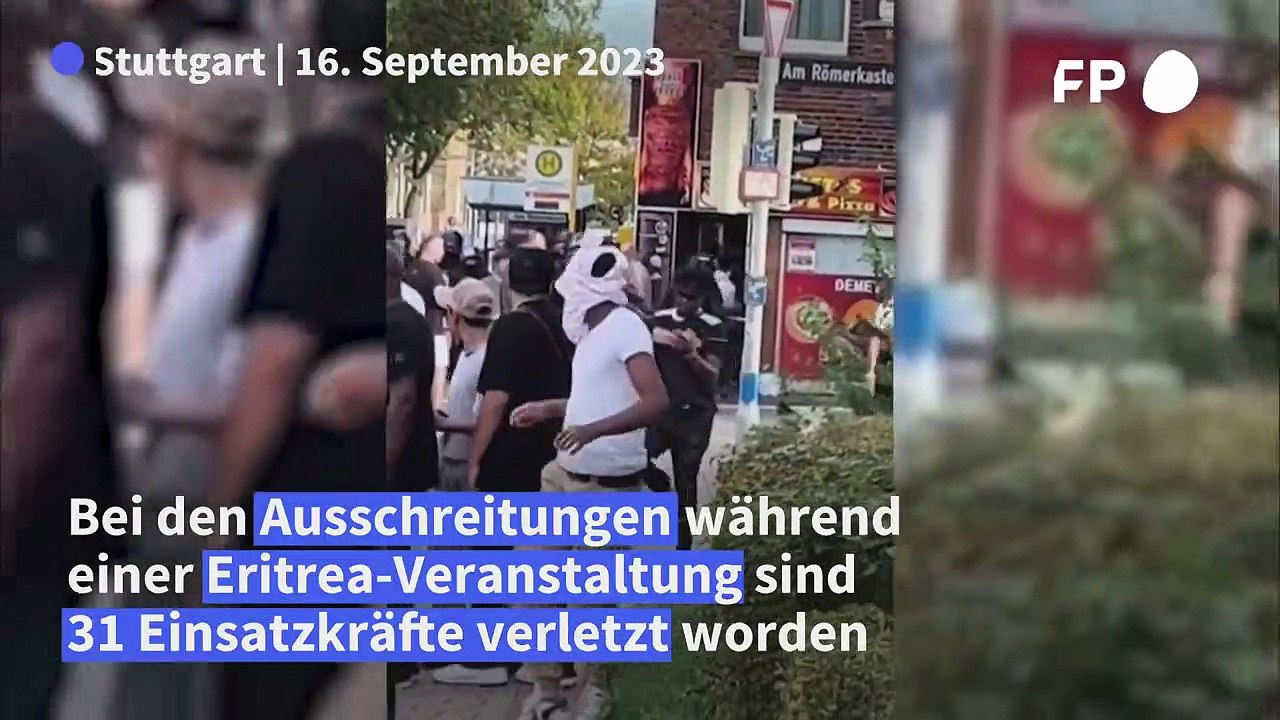 Eritrea-Event in Stuttgart: 31 Polizisten verletzt