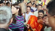 Shilpa Shetty, Raj Kundra bring Bappa home