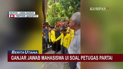 Dicecar Mahasiswa UI soal Jadi Petugas Partai, Ini Jawaban Ganjar