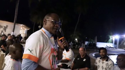 Le discours de Gadji Celi aux joueurs de la sélection