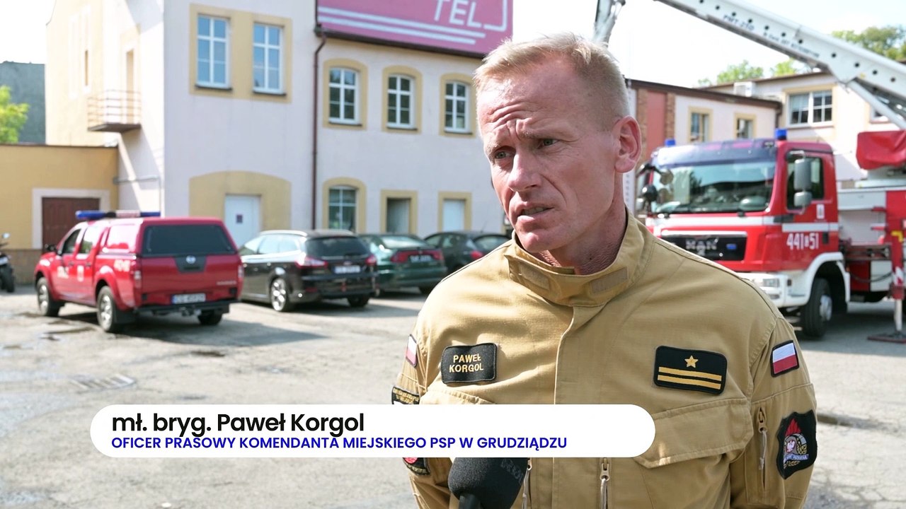 Pożar przy ul. Murowej w Grudziądzu