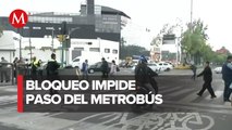 Manifestantes realizan bloqueo en eje 2 Norte y Av. Insurgentes