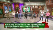 Bad Bunny y Gael García Bernal protagonizan apasionado beso