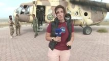 العربية ترافق مروحية للجيش الليبي خلال البحث عن جثث ضحايا الإعصار