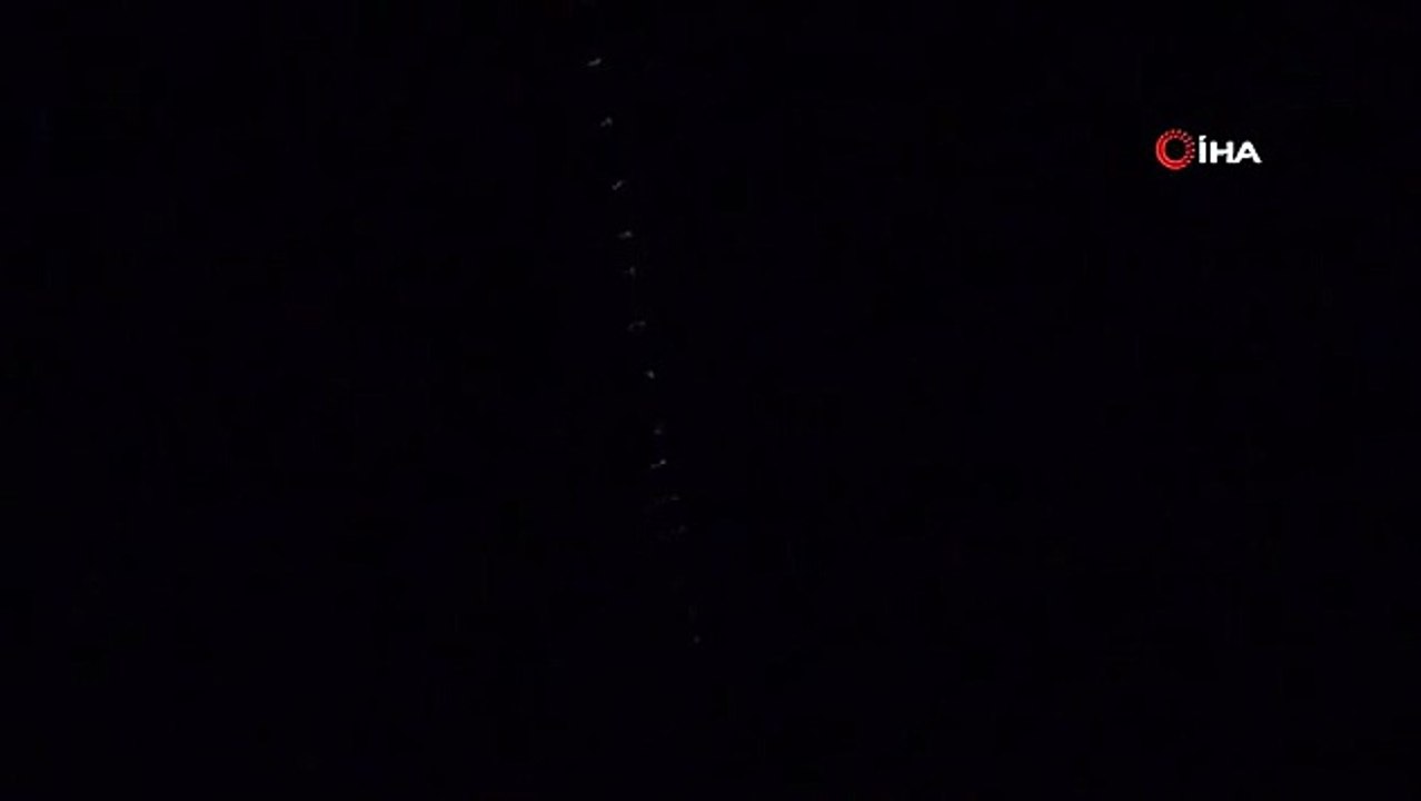 Yozgat semalarında görülen sıralı ışıklar merak uyandırdı
