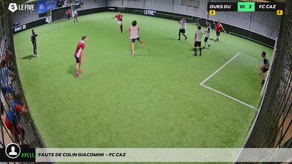 Faute de Colin Giacomini  - FC CAZ