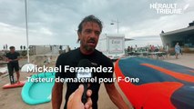 Carnon wingfoil event interview Mickael Fernandez, testeur