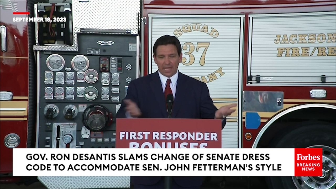 BREAKING NEWS: DeSantis Rips Senate Dress Code Change To Fit John Fetterman's Style: 'Oh My Gosh!'