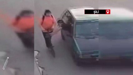 Şili'de yolda ilerleyen adamın scooterını çaldılar