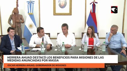 Download Video: Herrera Ahuad destacó los beneficios para Misiones de las medidas anunciadas por Massa