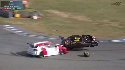 Danish Endurance Championship 2023 Jyllandsringen Race 1 Sorensen Sieverts Big Crash