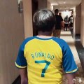 Jovem conhece Cristiano Ronaldo
