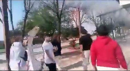 Bullrich visitó el barrio Emerenciano y se cruzó con militantes