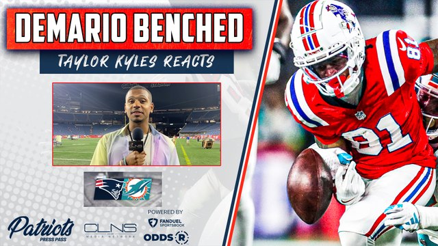 Patriots Rookie WR Demario Douglas BENCHED vs Dolphins