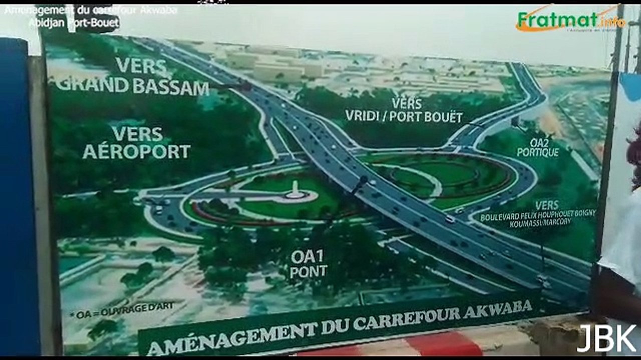 Déviation carrefour Akwaba Abidjan