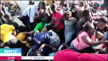 Migrantes haitianos provocan estampida en Tapachula, Chiapas