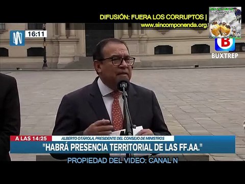 FUERZAS ARMADAS EN LUGARES DE TERRORISMO URBANO APOYARAN A FUERZAS POLICIALES