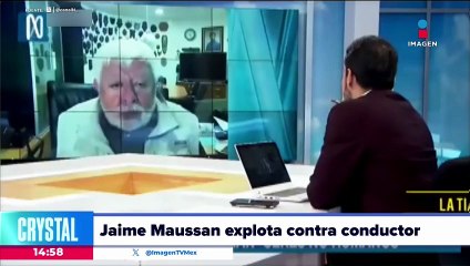 Jaime Maussan explota contra conductor