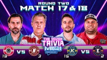 Brandon Walker vs. Mark Titus & KB vs. Eddie (Match 17&18, Round 2 - The Dozen Trivia 1v1 Battle Royale 2023)