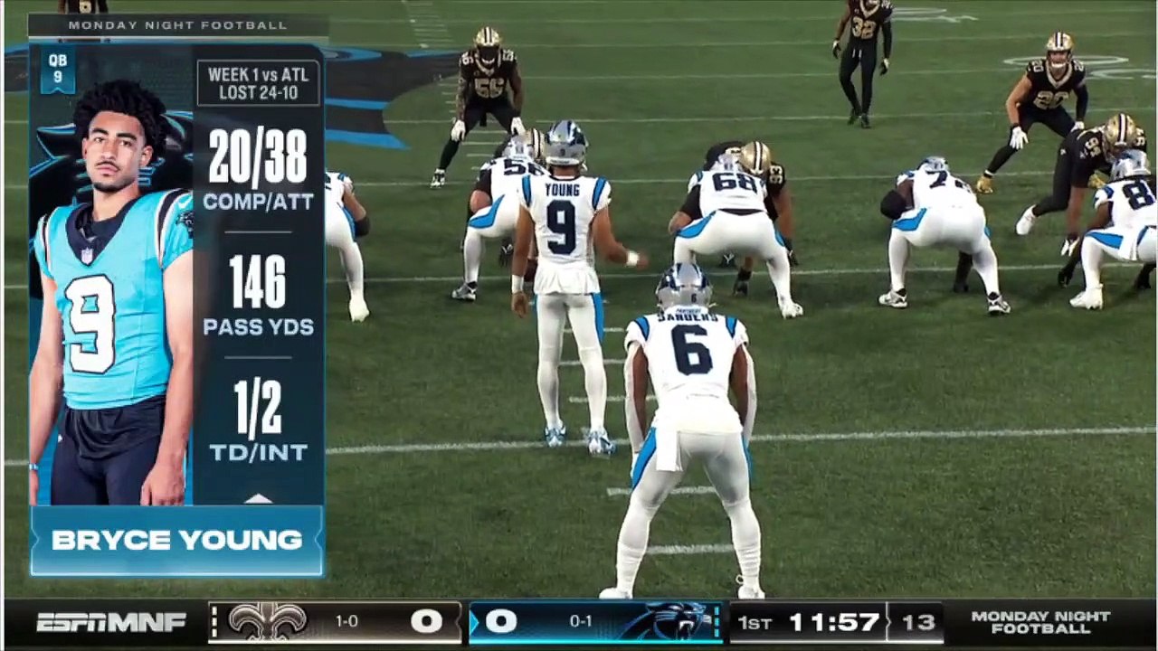 New Orleans Saints at Carolina Panthers Highlights 1st-QTR HD _ NFL Week 2 - September 18_ 2023