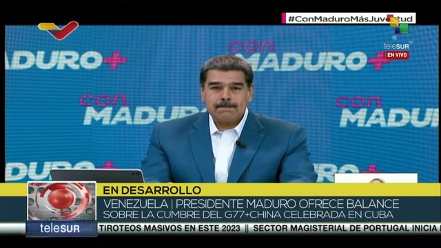 Pdte. Nicolás Maduro intercambió durante su recorrido con importantes dirigentes internacionales