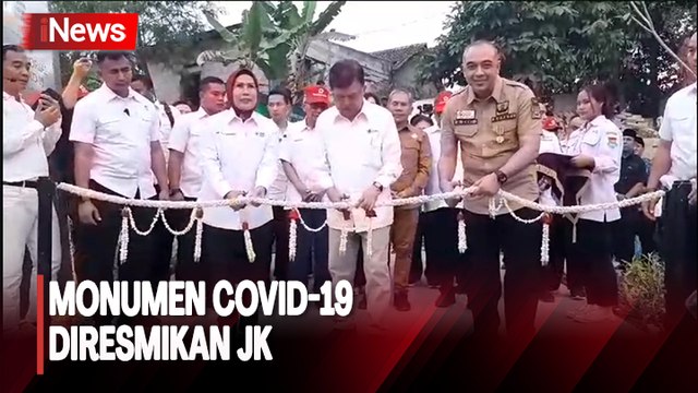 Jusuf Kalla Resmikan Monumen Covid-19 di Kabupaten Tangerang