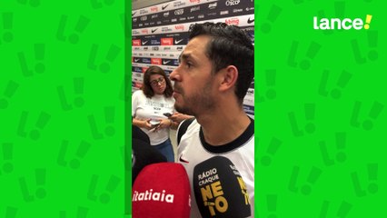 Giuliano, meia do Cornthians fala sobre as deficiencias do time dento de campo hoje contra o Grêmio