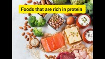 Foods that ar rich in protein source.