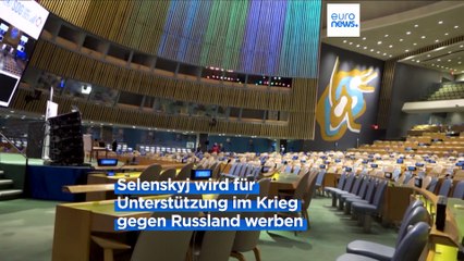 Selenskyj bei der UNO in New York: Das steht für die Ukraine auf dem Spiel