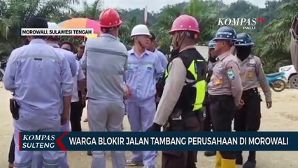 Warga Blokir Jalan Perusahaan Tambang di Morowali