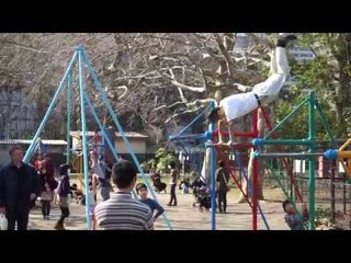 Hibiya Park Playground Acrobatics In Tokyo