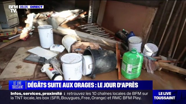 Notre allée était une vraie rivière : ces habitants de Saint-Sorlin-en-Valloire, dans la Drôme, ont été touchés par les intempéries qui ont frappé le département ce lundi