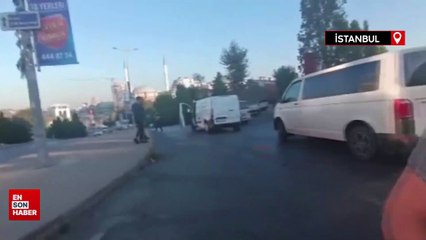 Başakşehir’de sinyal kavgası kask kamerasına yansıdı