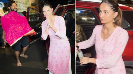 Palak Tiwari अपने छोटे भाई के साथ Ganpati Bappa को लेने पहुंची, की celebrate की full तैयारी!