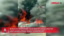 Ankara’da sanayi sitesinde yangın! 4 kişi dumandan etkilendi