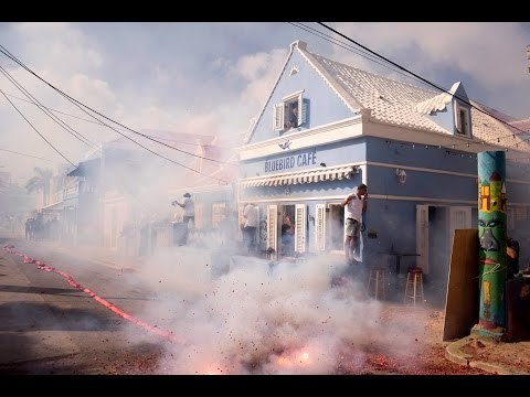 Pagara 2015 Pietermaai Willemstad Curacao Happy New Year Firecrackers