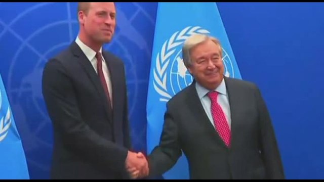 Il principe William a New York incontra Guterres all'Onu