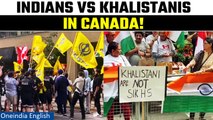 Indian-Canada: Battle between Indians and Khalistan supporters in Canada | Watch | Oneindia News