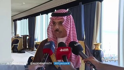 فيصل بن فرحان يؤكد انه لا بديل لحل الدولتين