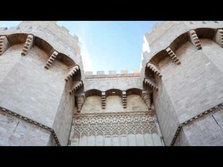 Torres de Serranos in Valencia in 4k