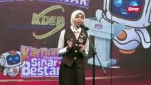 Tempat Ketiga Pertandingan Pidato Sempena Karnival Pendidikan Sinar Bestari 2023, Wan Zulaikha Ariesya Zulkifle dari Sekolah Menengah Kebangsaan Assunta, Selangor.