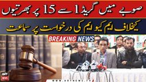 SHC hears MQM's plea against recruitment in grades 1 to 15 in Sindh