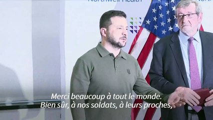 Zelensky entame sa visite aux Etats-Unis en célébrant les soldats ukrainiens