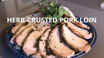 Herb Crusted Pork Loin | Tasty Pork with Herb Mixed Recipe