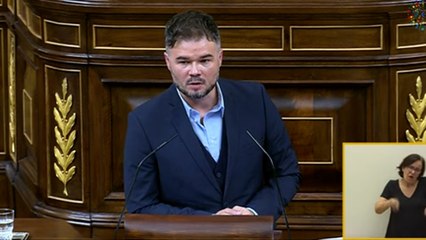 Rufián, en el debate de las lenguas en el Congreso: "Aquí no hay perdedores, como mucho hay ignorantes"