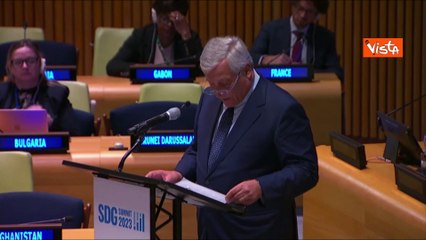 Télécharger la video: Tajani all'Onu: 